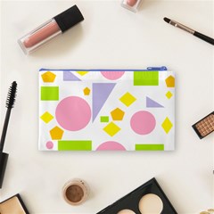 Spring Geometrics Cosmetic Bag (Small) from ArtsNow.com Back