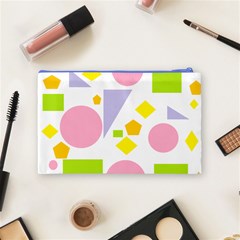 Spring Geometrics Cosmetic Bag (Medium) from ArtsNow.com Back