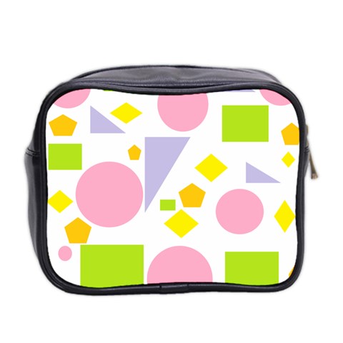 Spring Geometrics Mini Travel Toiletry Bag (Two Sides) from ArtsNow.com Back