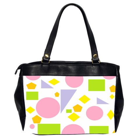 Spring Geometrics Oversize Office Handbag (Two Sides) from ArtsNow.com Back