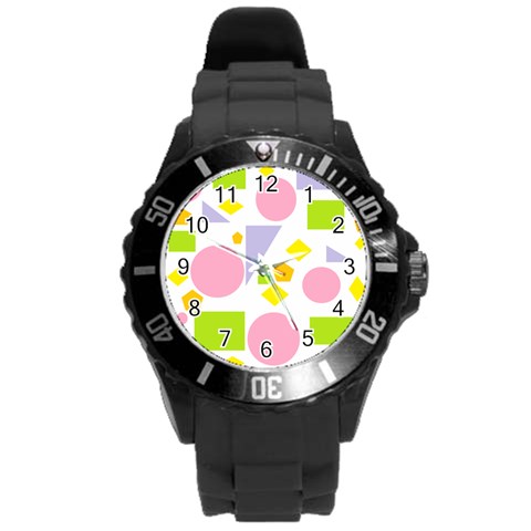 Spring Geometrics Plastic Sport Watch (Large) from ArtsNow.com Front