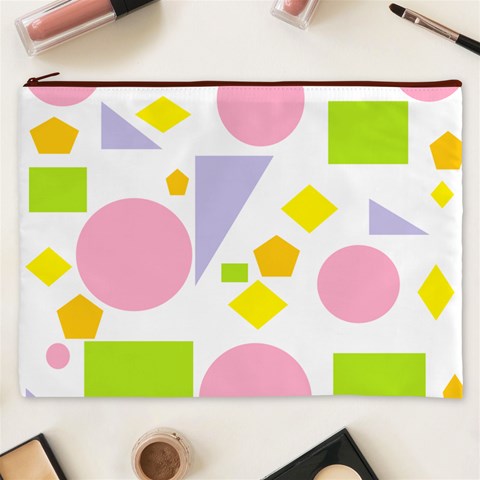 Spring Geometrics Cosmetic Bag (XXXL) from ArtsNow.com Front