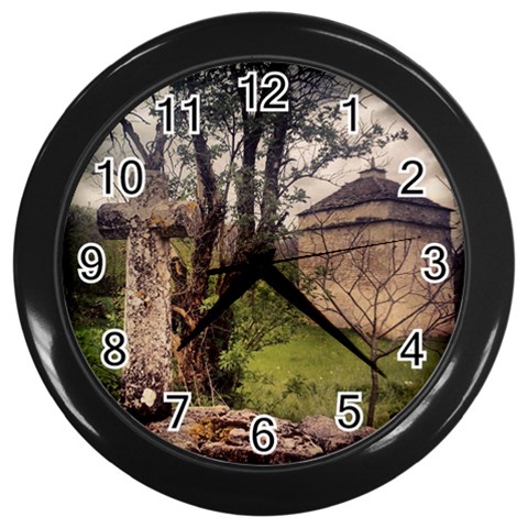 Toulongergues2 Wall Clock (Black) from ArtsNow.com Front