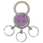 Purple Paisley 3-Ring Key Chain