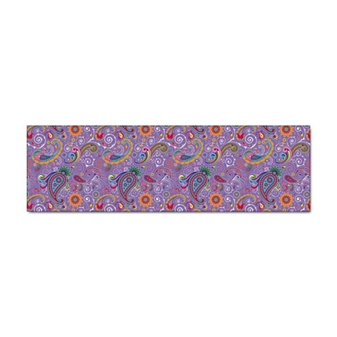 Purple Paisley Bumper Sticker 10 Pack from ArtsNow.com Front