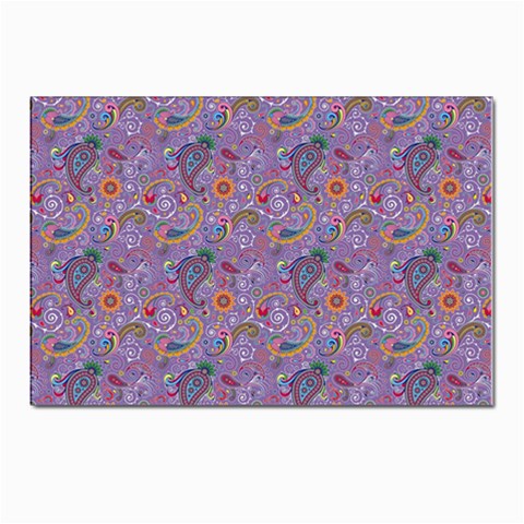 Purple Paisley Postcard 4 x 6  (10 Pack) from ArtsNow.com Front