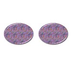 Purple Paisley Cufflinks (Oval)