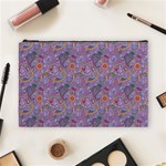 Purple Paisley Cosmetic Bag (Large)