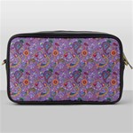 Purple Paisley Travel Toiletry Bag (One Side)