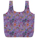 Purple Paisley Reusable Bag (XL)