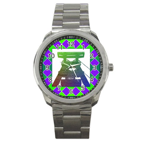 Mine Sport Metal Watch from ArtsNow.com Front