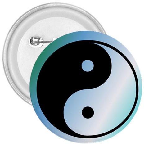 Ying Yang  3  Button from ArtsNow.com Front