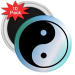 Ying Yang  3  Button Magnet (10 pack)