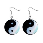 Ying Yang  Mini Button Earrings