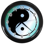 Ying Yang  Wall Clock (Black)