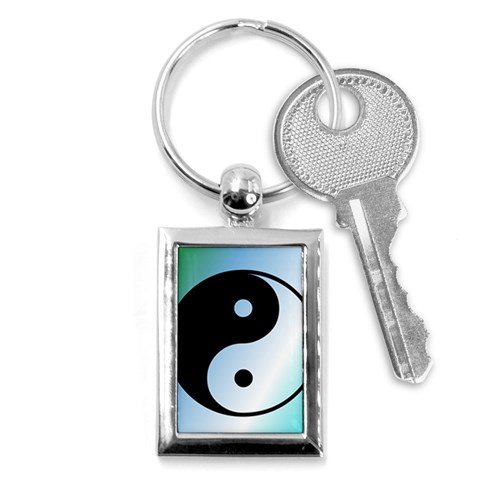 Ying Yang  Key Chain (Rectangle) from ArtsNow.com Front