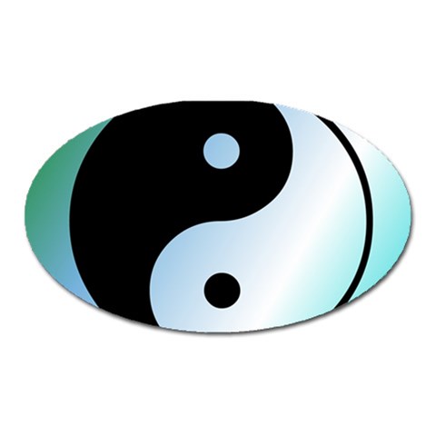 Ying Yang  Magnet (Oval) from ArtsNow.com Front