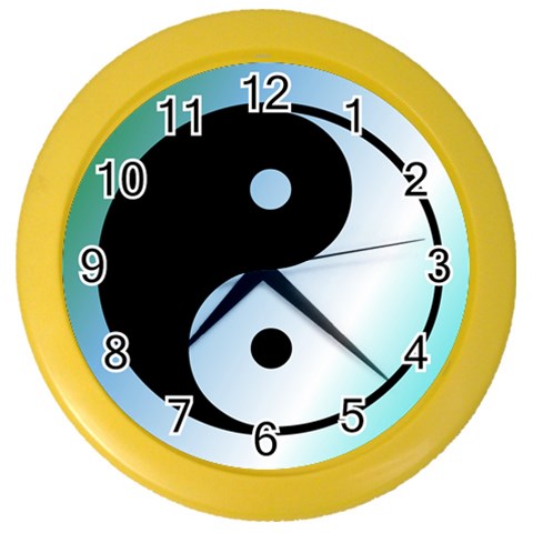 Ying Yang  Wall Clock (Color) from ArtsNow.com Front