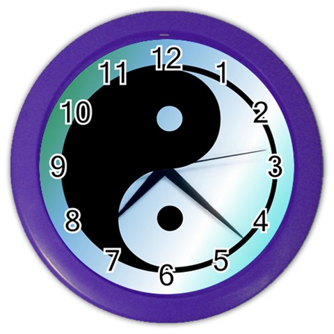 Ying Yang  Wall Clock (Color) from ArtsNow.com Front