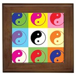 Ying Yang   Framed Ceramic Tile