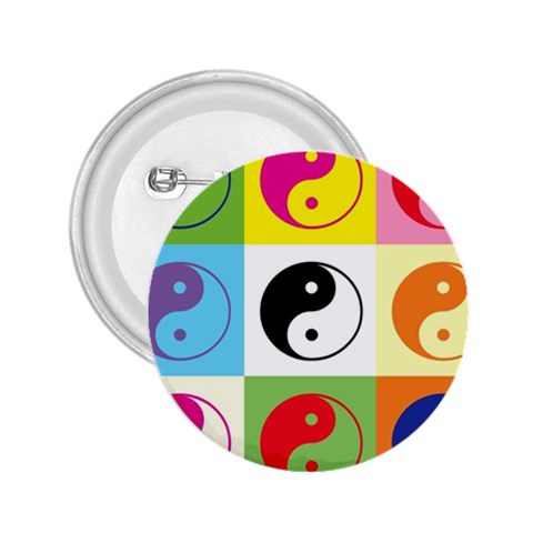 Ying Yang   2.25  Button from ArtsNow.com Front