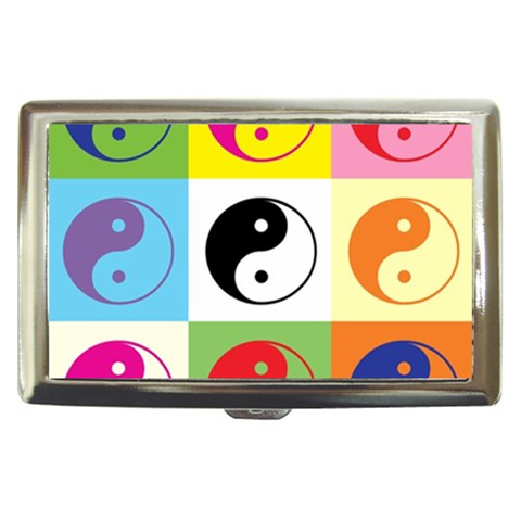 Ying Yang   Cigarette Money Case from ArtsNow.com Front