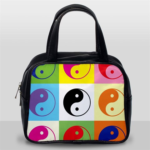 Ying Yang   Classic Handbag (One Side) from ArtsNow.com Front