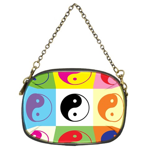 Ying Yang   Chain Purse (One Side) from ArtsNow.com Front