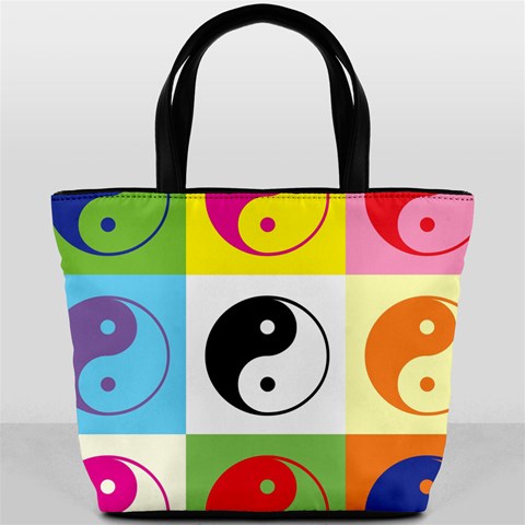 Ying Yang   Bucket Handbag from ArtsNow.com Front