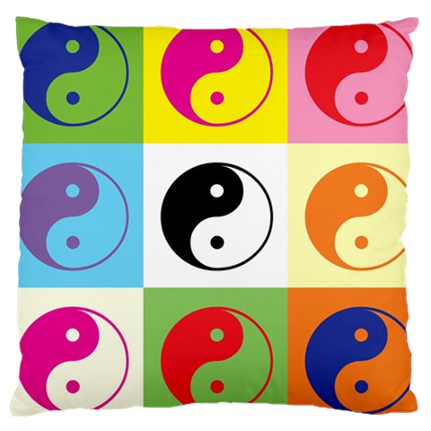 Ying Yang   Large Cushion Case (Two Sided)  from ArtsNow.com Front