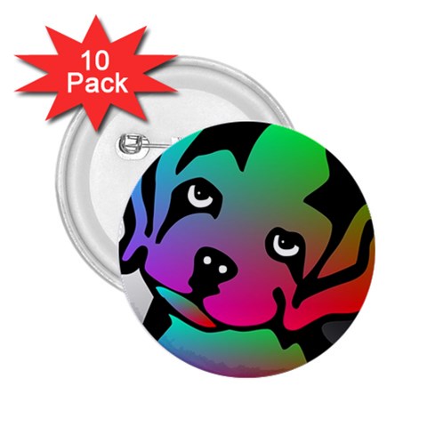 Dog 2.25  Button (10 pack) from ArtsNow.com Front