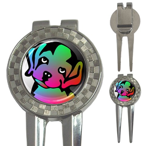 Dog Golf Pitchfork & Ball Marker from ArtsNow.com Front