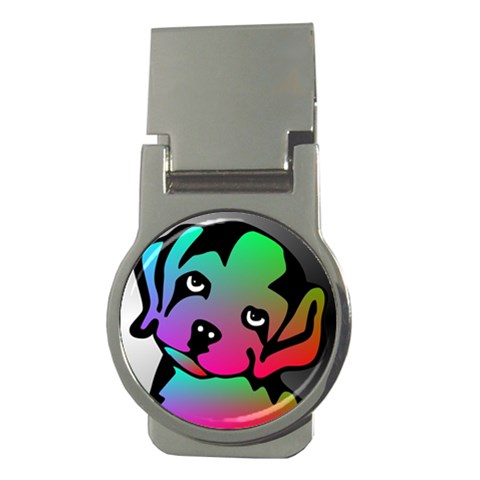 Dog Money Clip (Round) from ArtsNow.com Front