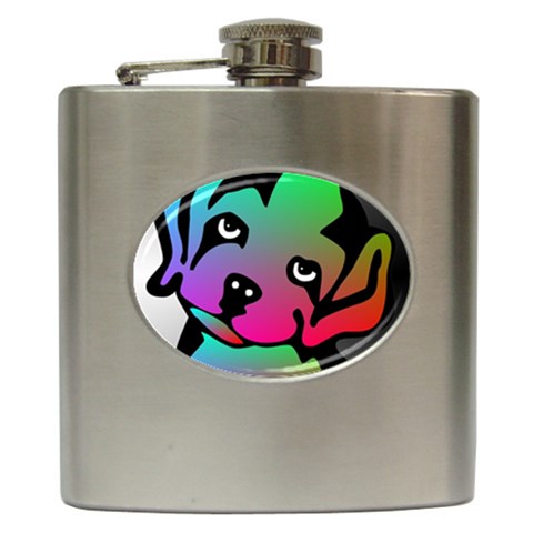 Dog Hip Flask from ArtsNow.com Front