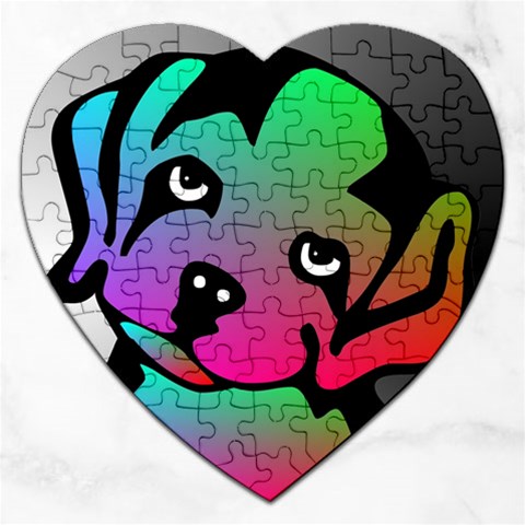 Dog Jigsaw Puzzle (Heart) from ArtsNow.com Front