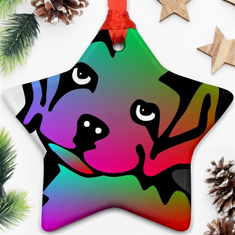 Dog Star Ornament (Two Sides) from ArtsNow.com Front