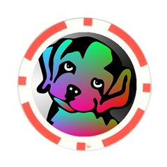 Dog Poker Chip from ArtsNow.com Front