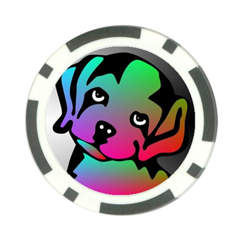 Dog Poker Chip from ArtsNow.com Back