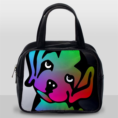 Dog Classic Handbag (Two Sides) from ArtsNow.com Back