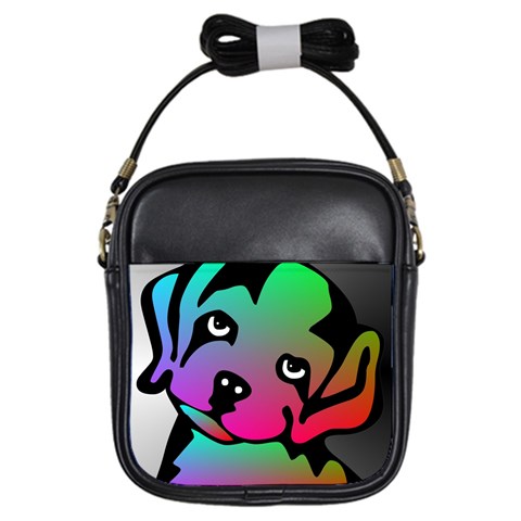 Dog Girl s Sling Bag from ArtsNow.com Front