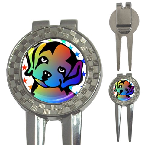 Dog Golf Pitchfork & Ball Marker from ArtsNow.com Front