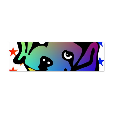 Dog Bumper Sticker from ArtsNow.com Front