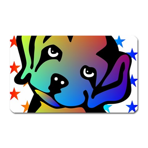 Dog Magnet (Rectangular) from ArtsNow.com Front