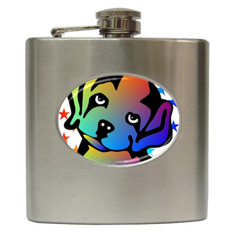 Dog Hip Flask from ArtsNow.com Front