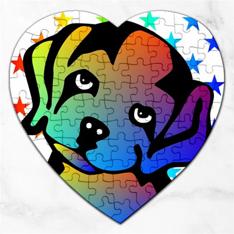 Dog Jigsaw Puzzle (Heart) from ArtsNow.com Front