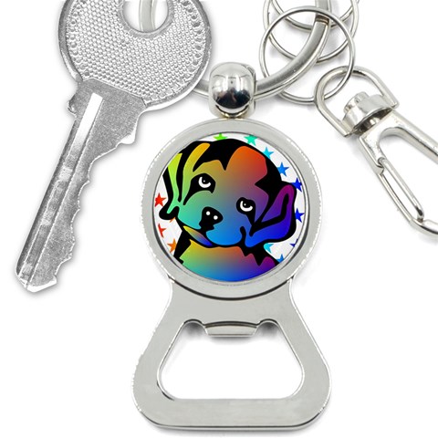 Dog Bottle Opener Key Chain from ArtsNow.com Front