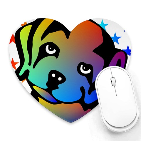 Dog Mouse Pad (Heart) from ArtsNow.com Front