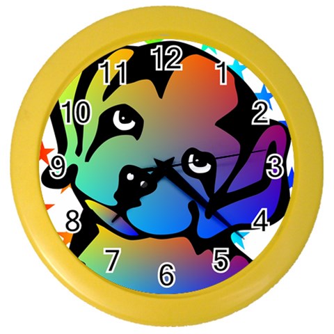 Dog Wall Clock (Color) from ArtsNow.com Front