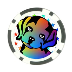 Dog Poker Chip from ArtsNow.com Front