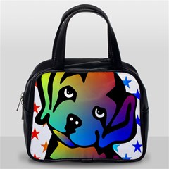 Dog Classic Handbag (Two Sides) from ArtsNow.com Back